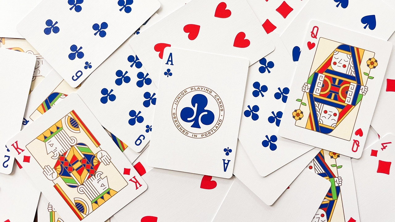 Junior Playing Cards in a large pile.